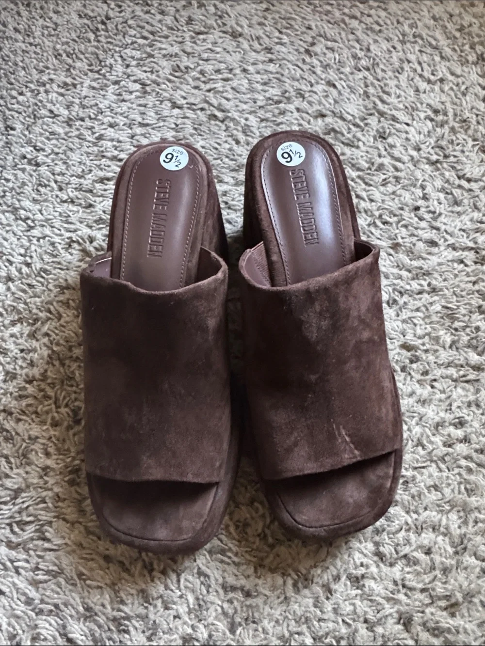 Steve Madden suede platform